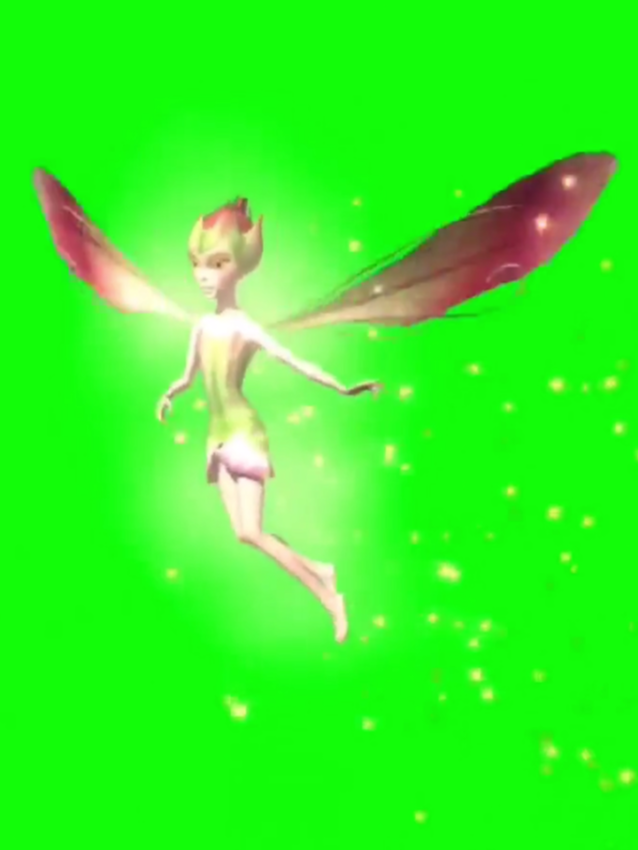 A Cute Little Fairy Animated | Green Screen #greenscreen #greenscreenvideo #greenscreentiktok #cute #fairy #animated #animatedgreenscreen #animatedvideo #fantasy #enchanted #chromakey #chromakeyeffect #graphics #ambience #ambient #projects