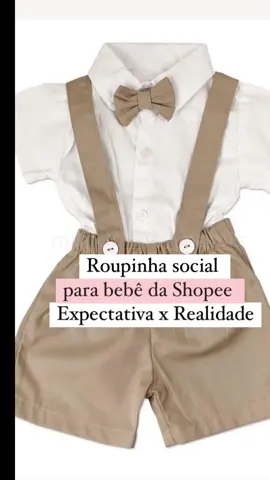 E eu que comprei uma roupa de casamento pro meu bebê na Shopee e me apaixonei? 😳🥹 tem tamanho  desde RN até 3 anos 😳 ✨link na bio #bebes #casamento #roupasocial #maternidade #shopee #acheinashopee #shopeebr