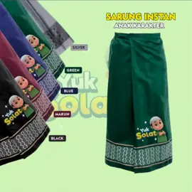 Sarung Instan Anak Laki-laki Karakter Nussa Font Yuk Solat Usia 2-7 Tahun #sarunginstan #sarunginstant #sarunginstananak #sarunginstananaklakilaki 