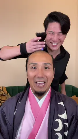shaved with @SATOYU(^↓^)地上最強  #ASMR #SAMURAI #shaving #razor #topknot #侍 #shavingtime 