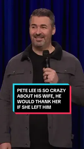 @Pete Lee is so crazy about his wife, he would thank her if she left him 😂 #FallonTonight #TonightShow #PeteLee #SnuggleStorm #StandUp