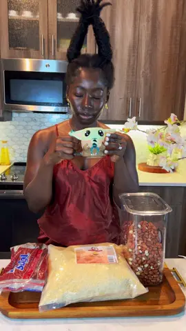 POV: Making a daily gratitude treat for my husband __ This is one of my favorite Liberian treats, the best comfort treat🥰 _ All you  need is Peanut  Garri Brown sugar  Cinnamon