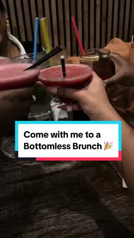 Come to bottomless brunch with me & my family 🎉🤣 #foodwithchanell #fyp #bottomlessbrunch 