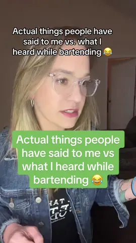I have been questioning if I have been losing some of my hearing lately 😂😬 #bartender #bartenderstories #serviceindustry #whatdidyousay #selectivehearing 