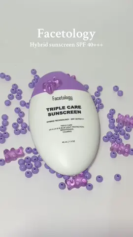 Never choose another sunscreen after this onee i swearrr ‼️ I RELLY LOVEEE ITTTT AHHHHHHHH PLEASE TRY THISSS, THE MOST CALMING SUNCREEN EVAHHHH 🌝 #facetologysunscreen #facetology #facetologymalaysia #bestsuncreenever 