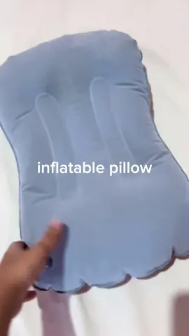 inflatable travel pillow, good for outing and camping #foryou #fyp #tiktokrecos #inflatablepillow #travelfriendly 