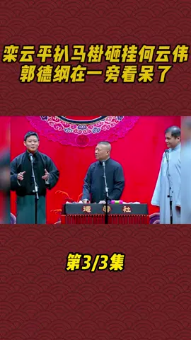 栾云平台上褂砸挂何云伟，郭德纲在一旁看呆了，德云社的黑料从来都是自己砸挂#栾云平  #郭德纲  #何云伟  #烧饼