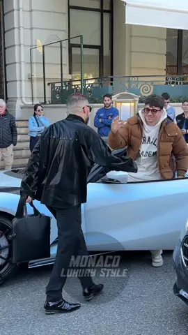 Charles Leclerc with Sofiane at Hotel de Paris #scuderiaferrari #formula1  #f1 #monaco #style #fyp #charlesleclerc #ferrari #luxury 