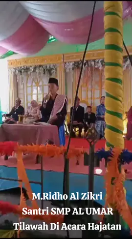 M Ridho Al Zikri Santri SMP AL UMAR Tampil Di Acara Hajatan 