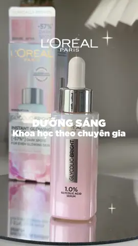 Dưỡng sáng khoa học chuyên sâu tại nhà theo chuyên gia cùng Glycolic Bright ✨️ Toner giúp loại bỏ các tế bào khô sần trên da, giúp da hấp thụ dưỡng chất từ serum tốt hơn, mang lại hiệu quả dưỡng sáng cao hơn. Nhớ mỗi sáng dùng kem chống nắng, che chắn kỹ để không uổng công các bước dưỡng trên nhen 🥰 #lorealparis_vn #goclamdep #reviewlamdep #TikTokMadeMeBuyIt #muataitiktok #muataitiktokshop #ThanhThoiLuotTet #glycolicbright 