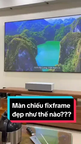 Quay thực tế bác khách quá ưng còn định đổi lên size to hơn xem cho đã 🤣 #maychieuthongminh #maychieu4k #maychieu #maychieumini #maychieufullhd #homecinema #taimaychieu #maychieuxview #aun #manchieu #manchieuquanghoc 