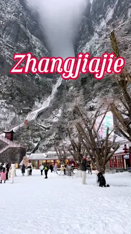 Zhangjiajie has a completely different charm in winter.#travelchina #chinatravelguide #chinatour #chinatrip #zhangjiajie 