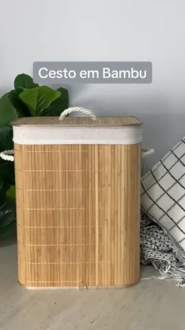 Hora de organizar !!! Novidade no site!!! #cesto #bambu #lavanderia #kids 