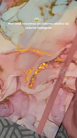 O caderno >> ✨🫶🏼  Minhas unhas >> 😩 #fy #papeleria #cadernointeligente #cadernoiscool 