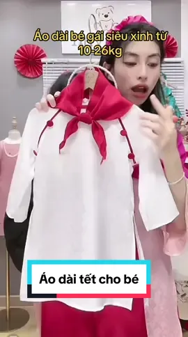 Áo dài tết siêu xinh cho bé gái ạ #dochobe #thoitrangtreem #xuhuongtiktok #lenxuhuong #LearnOnTikTok #fyp #taphoa0606 #aodaitetbegai 