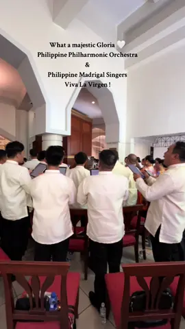 What a majestic Gloria 🤍 Hearing this live and super close sobrang nakakaamaze at goosebumps . Sobrang husay Philippine Philharmonic Orchestra and Philippine Madrigal Singers 👏🏻 Gloria-Misa Virgen De Antipolo  By: Sir Alejandro Consolacion II Viva La Virgen ! #InternationalShrine #SolemnDeclaration #AveReginaPacis #antipolocathedral 