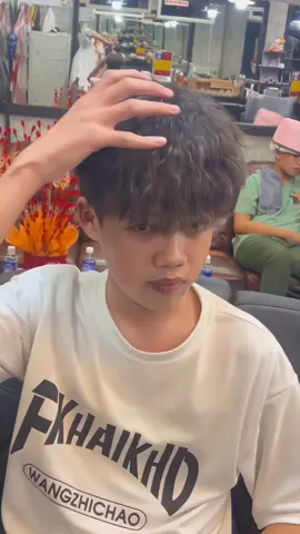 Tóc sợi Mì Hàn Quốc ^...$ #xuhuongtiktok #uonruffled #tocnamcuchi 