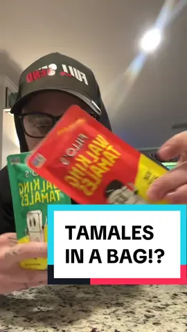 tamales in a bag 🤔 woudl you try them?? #foodreview #latenightsnack #mukbang #tamales