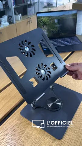 Protegez votre santé avec le support pliable pour laptop Pratique, Composé d’Aluminium dure avec ventillation exposé au pc #laptop #support #laptopsupport #tiktok #tunisia #livraison 