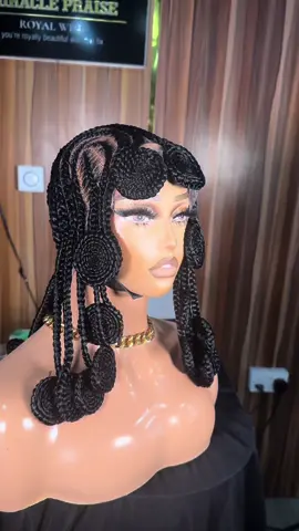 Koroba braided wig Available as seen  #gluelesswig #braidedwig #korobachallenge #korobahairstyle #korobabraids 