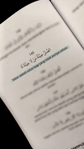 #kutipan #kutipanbuku #bukuislami #buku #mahfudzat #mahfuzhat #mahfuzhot #sabar #solusi 