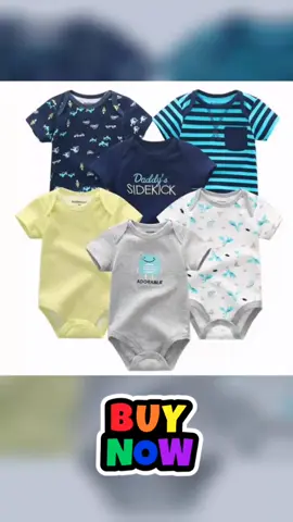 HONGS 5 Piece Baby Bodysuits infant Cute onesie Romper Sporty  Baby onesies Cotton Sports Clothes baby boy clothes 0-6 months baby girl clothes 0-6months Babies Jumpsuit 0-24months Baby Newborn Infant Toddler Infant Price dropped to just ₱146.01 - 215.00! #babyclothes #baby 