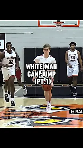 White man CAN JUMP🤯 (pt.1) #NBA #dunk #highschoolbasketball #Fyp #airballclips