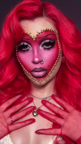 ❤️ #valentines #valentinesmakeup #valentines2024 #valentinesmakeup2024 #heartmakeup 