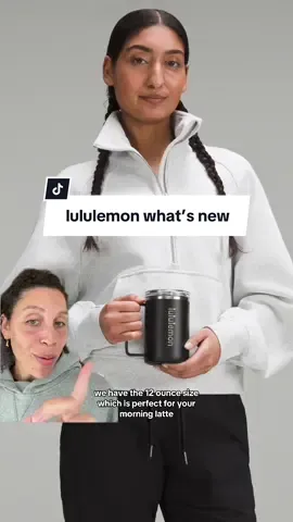 Sip sip hooray. New Insulated Mug and more dropping January 30. #lululemonnewreleases #lululemonwhatsnew #strawberrymilkshakelululemon #valentinesdaygiftideas #dualpouchwristlet #greenscreen 