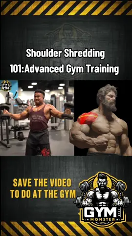 @GymMonster  Shoulder Shredding 101:Advanced Gym Training  #gym #Fitness #bodybuilding #workout #exercise #GymTok 