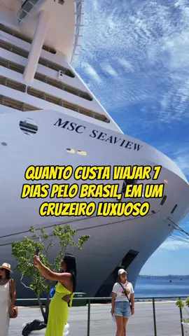 O que achou do preço, caro ou barato? 🤑 🛳️ | Fomos no Msc Seaview, que é o segunda maior navio que está navegando no Brasil, nesse temporada 2023/2024. 💰| Existem preços maiores e menores, tudo depende de qual navio você vai, qual roteiro, quantos dias, de qual cidade o navio sai, qual a data, etc. Por isso, os preços podem variar bastante. ✅ | Mas uma coisa é certa, em relação a custo benefício, é uma das melhores formas de viajar. Pois tudo que o navio proporciona, dificilmente você vai conseguir algo parecido em outro lugar. 👉🏻 | No Cruzeiro você faz muitas coisas, vai para muitos lugares, vive muito, em pouco tempo! Tem coragem de viajar nesse marzão? 😎 #msc #mscseaview #cruzeiro #viagem #turismo #ferias #dicasdeviagem