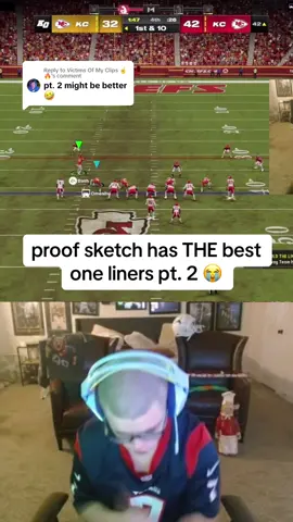 Replying to @Victims Of My Clips ☝️🔥 sketch is the one liner KING 😂👑 #fyp #foryou #funny #madden #Madden24 #sketch #sketchclips #zachlewis 
