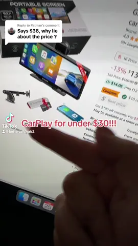 Replying to @Patman when I posted that video it was 25. I recommend getting it sooner than later because the price will change depending on demand. #carplay #viralcarplay #fyp 