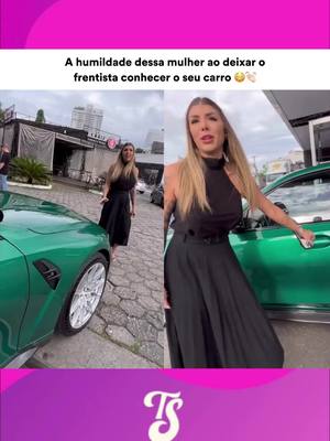 A humildade dessa mulher ao deixar o frentista conhecer o seu carro 😳👏🏻 #humildade #milionaria #carro #rica #frentista #m3 #mafra #vida #cliente #publico #foryou #fyp 