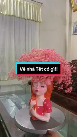 Trả lời @REN Sleepwear  Cắm hoa khô như t, hoặc ngâm nước xốp, bọc xốp lại bằng nilong rồi cắm nhé. Tượng thạch cao ko chứa nước được ạ #nguyenloan #totuongphuyen #totuong #totuonglohoacogai 