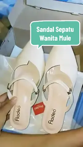 Sandal Sepatu Wanita Mules #fladeo #fyp 