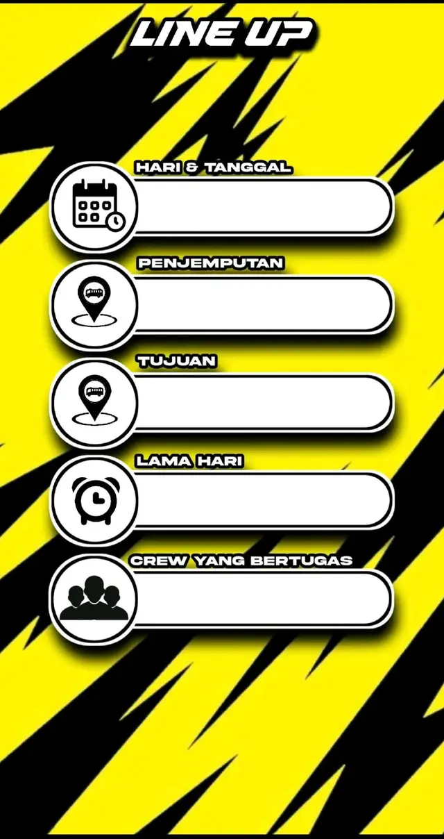 bagi bagi line up polos #lineupbus #mentahan 