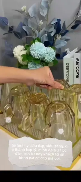 bộ bình ly này là gọi là mê #bobinhlythuytinh #bobinhly #bobinhlyphale #dogiadung #xuhuong #thanhthoiluottet #thinhhanh 