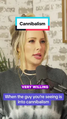 “Does he actually eat people’s skin?” 😳 #thisistheworstpod 