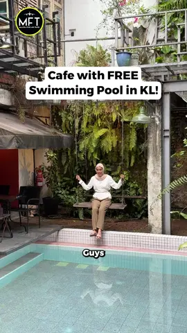 [Cafe with FREE Swimming Pool in KL!] Take a dip in the waters at this stunning cafe with a swimming pool that you can access for free! 🏊‍♂️💦 This cafe not only boasts a beautiful rustic heritage setting but also offers authentic Malaysian cuisines like Lontong Kering, Nasi Ambeng, Dagang Salai Masak Lemak, and more! 🍛 Watch the full video to find out our full review! 😍 [Kafe Kleptokrat] 🕒 OPEN DAILY 11AM - 10PM (Sun - Thurs) 11AM - 11PM (Fri - Sat) 📍16-22, Jalan Tun H S Lee, City Centre, 50000, Wilayah Persekutuan Kuala Lumpur #malaysiafoodandtravel #mft #swimmingpoolcafekl #bestcafeskl #kafekleptokrat #lontongkering #nasiambeng #dagingsalaimasaklemak #tomyumpasta #asampedas #makanlokal #fyp #foryoupage