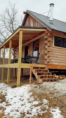 Hunting Cabin 🌲🪵 New build @Josh Hargin #newhome #cabin #cabinlife #cabininthewoods #farmlife #farm #hunting #bowhunter #huntinglodge #loghome #homebuilding #homebuilder #rustic #rusticdecor #farmhomedecor #farmhome #iowa 