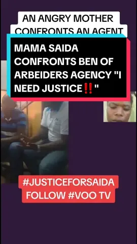 Mama Saida was brave, stood her ground as she faced BEN of ARBEIDERS AGENCY ‼️. Saida needs to be compensated for the Agency's own discrepancies which he ADMITTED on public record‼️ More loading ...follow VOO TV on tik tok‼️ ARBEIDERS AGENCY EXPOSED arbeiders agency Ben arbeiders agency saida Saudi Arabia saida arbeiders agency Fight saida Confronts arbeiders agency voo tv family voo tv family live videos #vootv #vootvbreakfastshow #vootvyoutube #vootvprimetimeshow #voo_tv #kenyansingulf #kenyansinlebanon #kenyansinsaudia🇸🇦🇸🇦🇰🇪🇰🇪 #kenyansinqatar🇶🇦🇶🇦🇰🇪🇰🇪 #kenyansinusa #LIVEFest2023 #CelebrateLIVE 