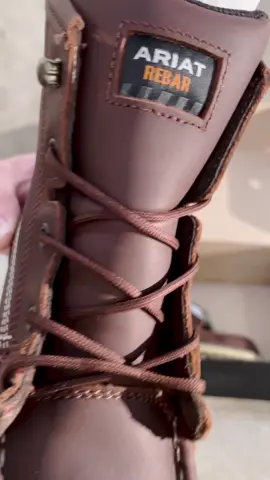 Lace up and get to it! 👏 #ariatwork #ariat #work #boots  Pictured: Stump Jumper 6” Waterproof Composite Toe Work Boot, Turbo 6” Waterproof Carbon Toe Work Boot, Rebar Wedge Moc Toe 6” Waterproof Work Boot