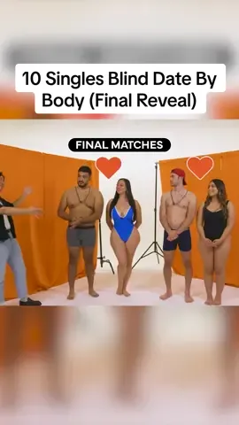10 Singles Blind Date By Body! Final Reveal 👀 #jubilee #blinddate #funny 