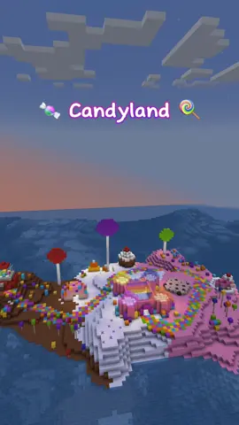 Hi everyone! I made a Candyland build for fun and I was so excited to show you guys! #Minecraft #minecraftbuildideas #minecraftinspiration 