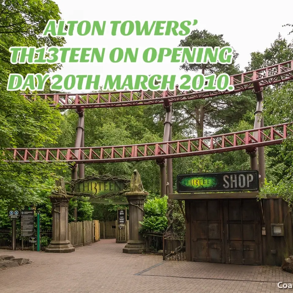 Alton Towers drop track rollercoaster “th13teen” when it first opened. #fyp #foryou #viral #britain #rollercoaster #ride #nostalgia #altontowers #altontowers #2010s #nostalgia #th13teen #th13teenaltontowers