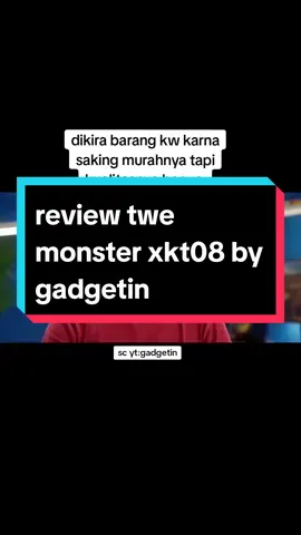 karna sebagus itu sampai dikira david harga 350k ternyata...! #reviewdavidgadgetin #gadgetin #reviewjujur #monsterxkt08 #twsmonsterxkt08 #shopmaster 