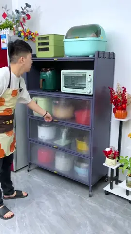 Kitchen cabinet #fyp #kitchencabinets #kitchenrack #storage #organize #household #multilayer #householditems 