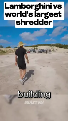 #mrbeast #lamborghini  Lamborghini vs world's largest shredder Part5