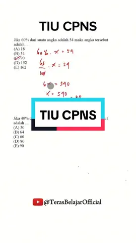 TIU CPNS #fyp #cpns #tiucpns #skdcpns #matematika #tiu 